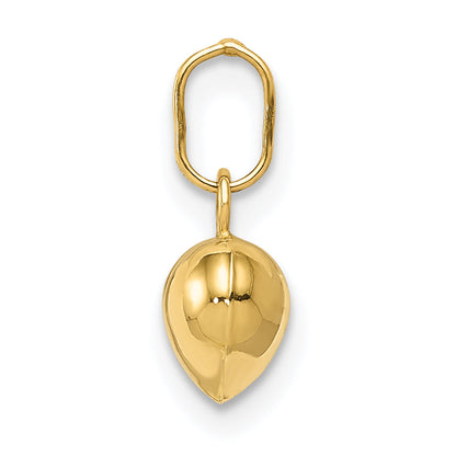 14k Yellow Gold 14K Polished 3-D Puffed Heart Charm