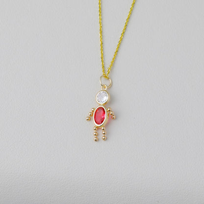 14k Yellow Gold 14k October Boy Birthstone Charm