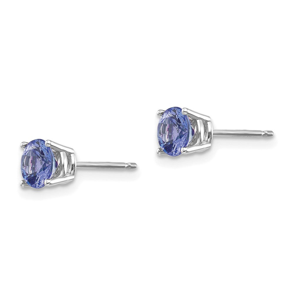 14K White Gold Tanzanite Earrings