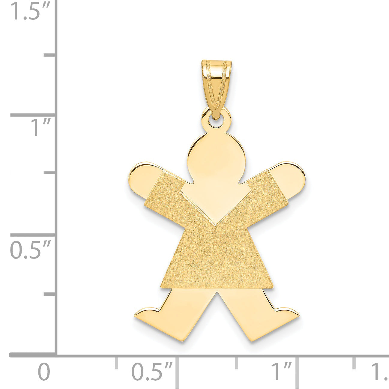 14k Yellow Gold 14k Girl Charm