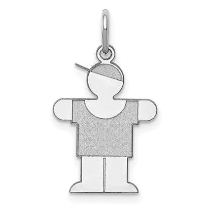 14k White Gold 14k White Gold Kid Charm