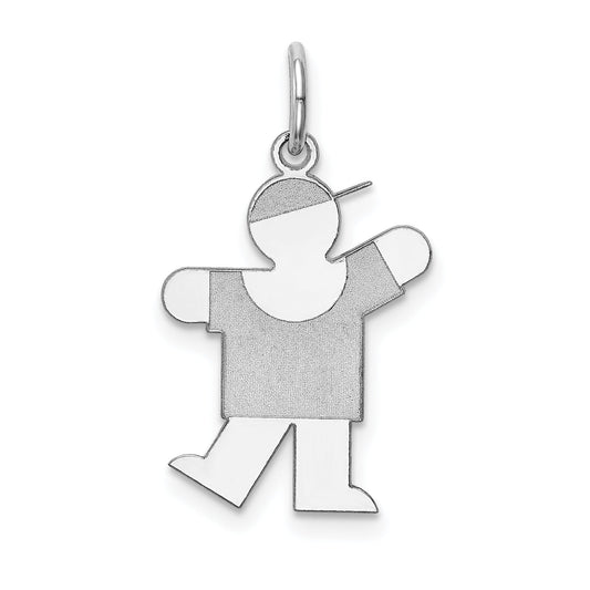 14k White Gold 14k White Gold Kid Charm