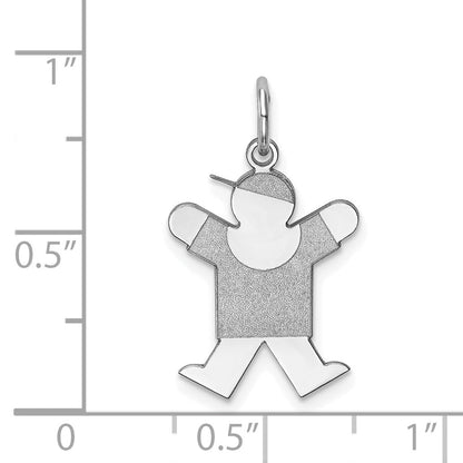 14k White Gold 14k White Gold Kid Charm