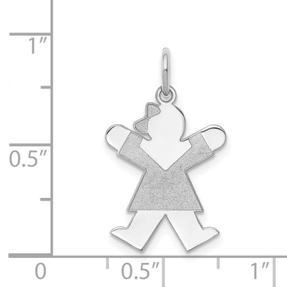 14k White Gold 14k White Gold Kid Charm