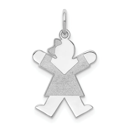 14k White Gold 14k White Gold Kid Charm
