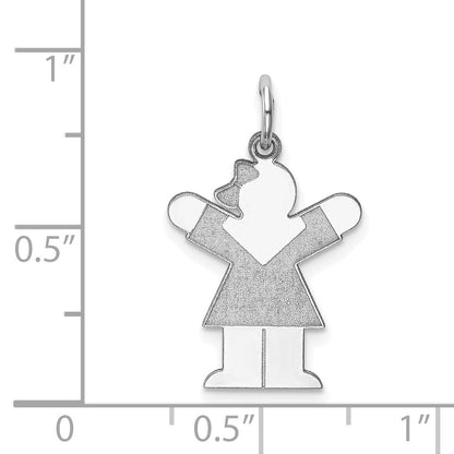 14k White Gold 14k White Gold Kid Charm