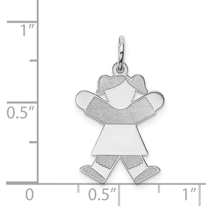 14k White Gold 14k White Gold Kid Charm