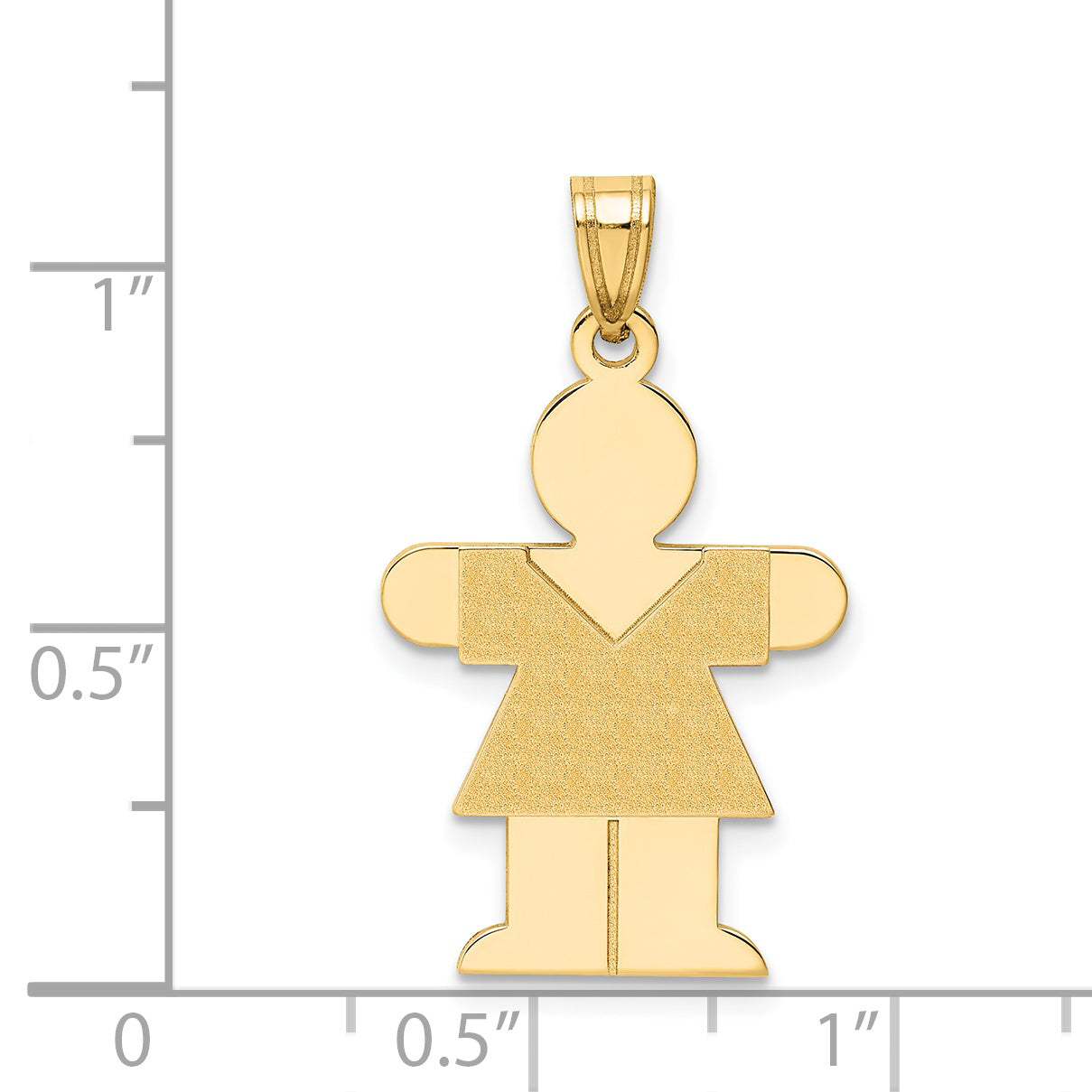 14k Yellow Gold 14k Girl Charm