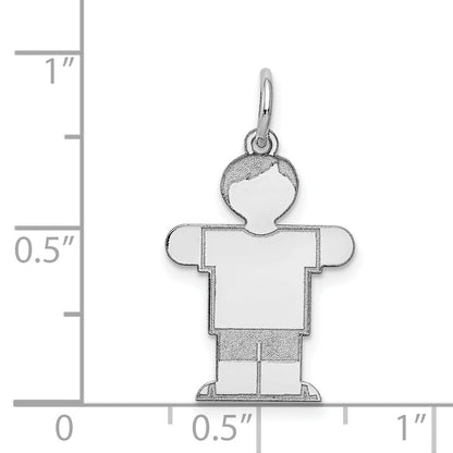 14k White Gold 14k White Gold Kid Charm