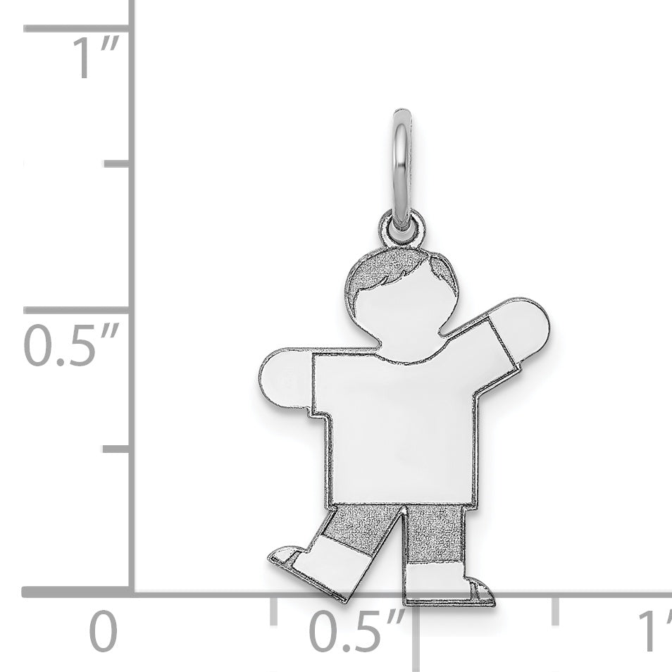 14k White Gold 14k White Gold Kid Charm