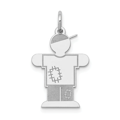 14k White Gold 14k White Gold Kid Charm