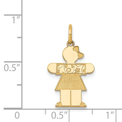 14K Yellow Gold Kid Charm