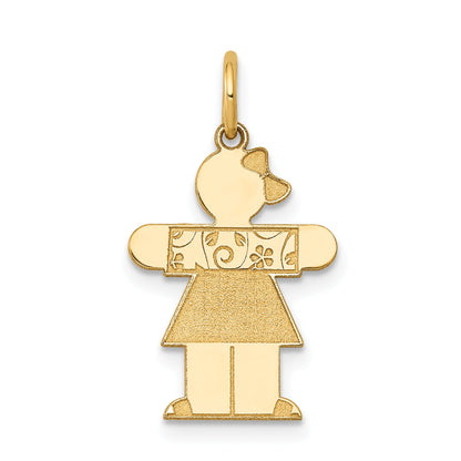 14K Yellow Gold Kid Charm