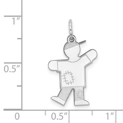 14k White Gold 14k White Gold Kid Charm