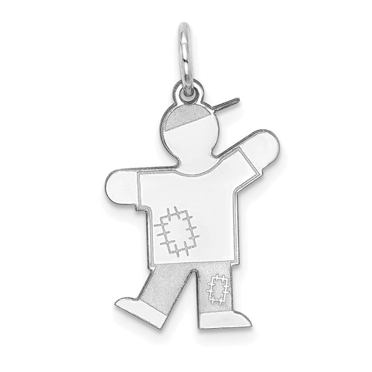 14k White Gold 14k White Gold Kid Charm