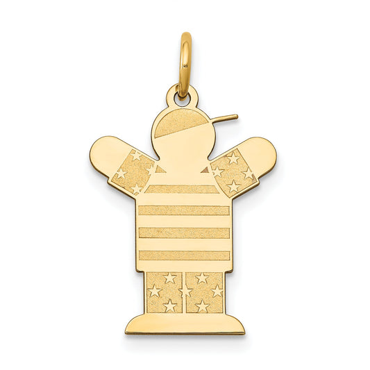 14k Yellow Gold 14k Kid Charm