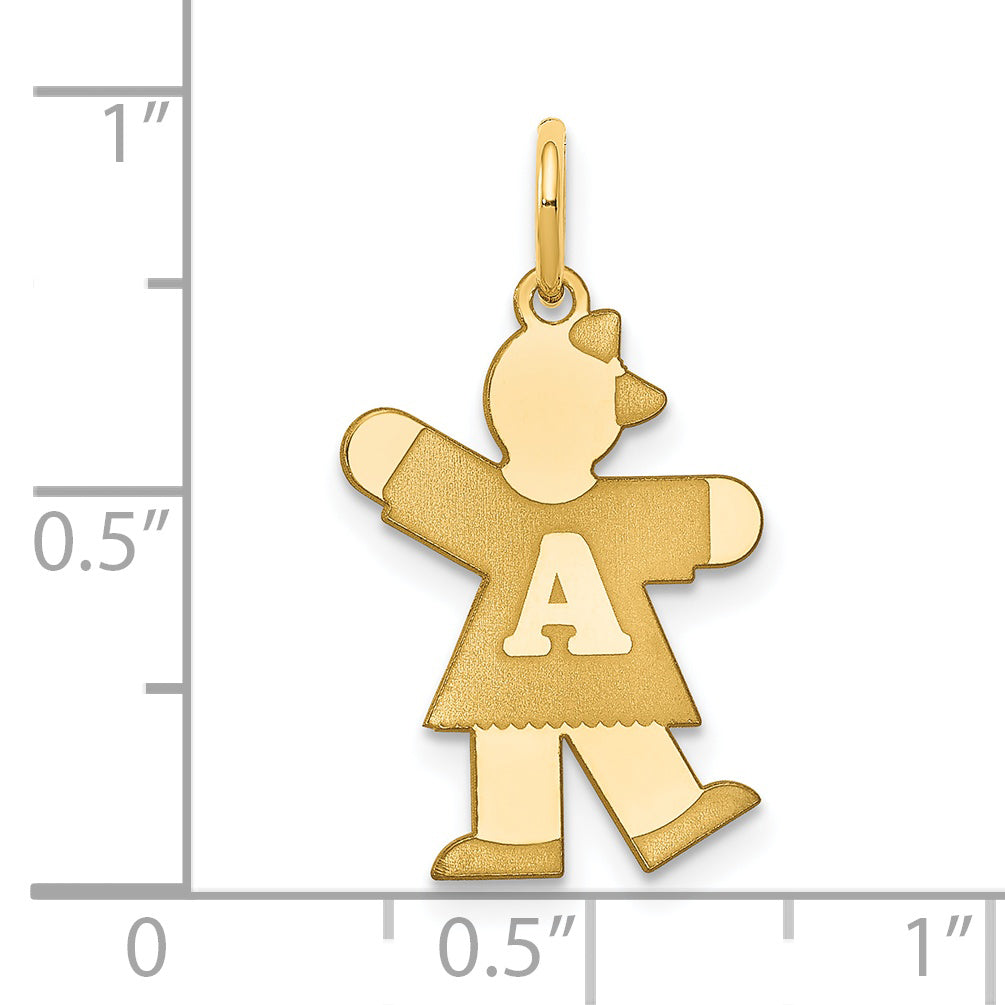 14K Yellow Gold Kid Charm