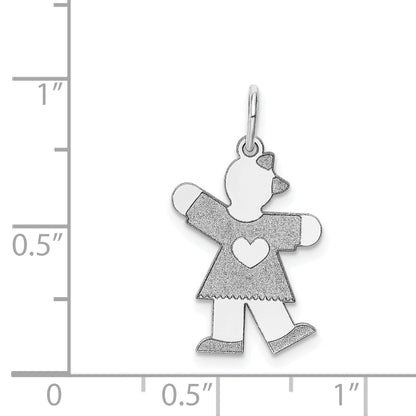 14k White Gold 14k White Gold Kid Charm