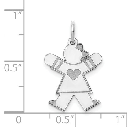 14k White Gold 14k White Gold Kid Charm