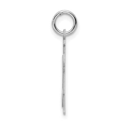 Sterling Silver Rhodium Plated Kiss Kid Charm