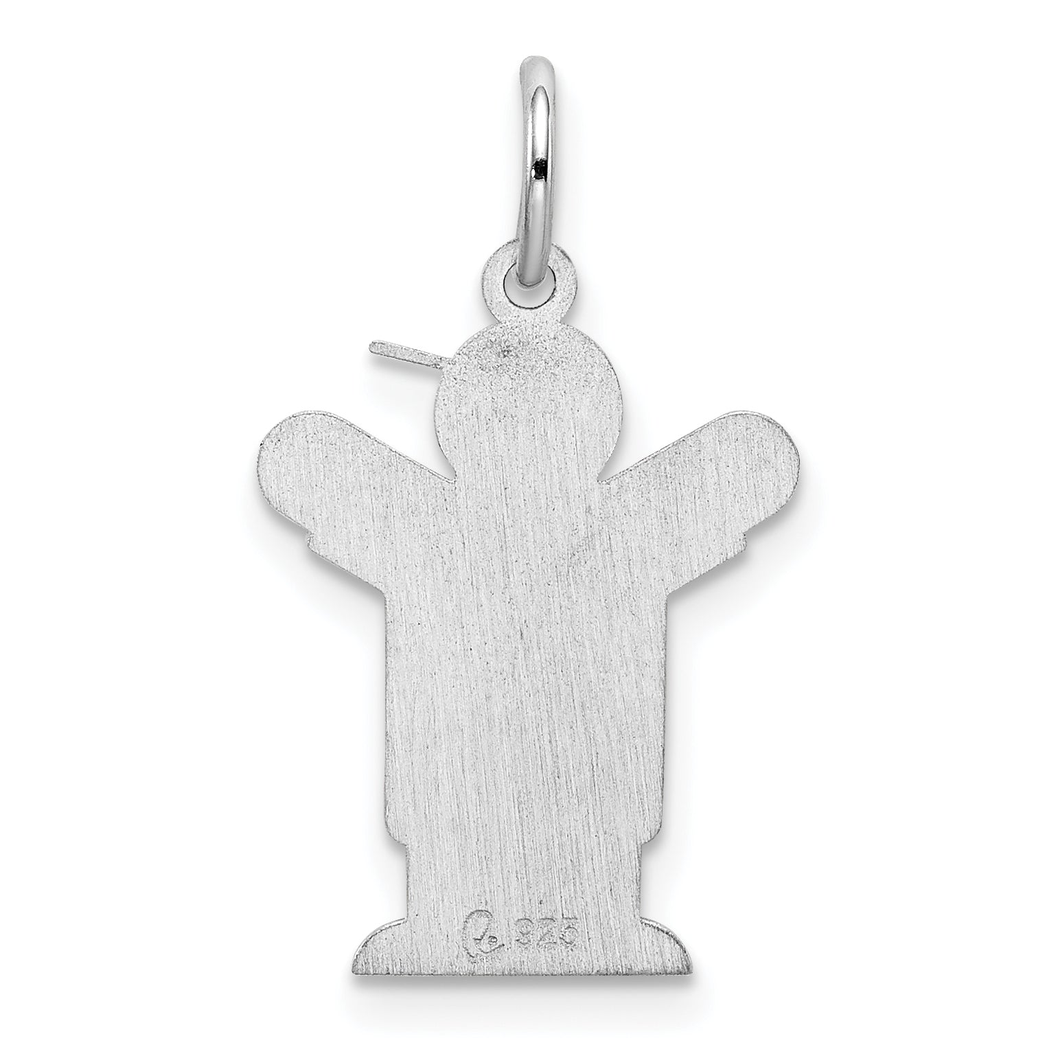 Sterling Silver Rhodium Plated Love Kid Charm