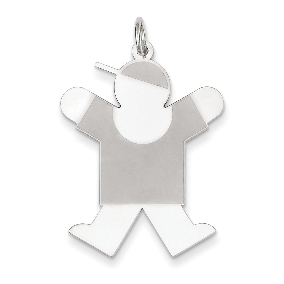 Sterling Silver Joy Kid Charm