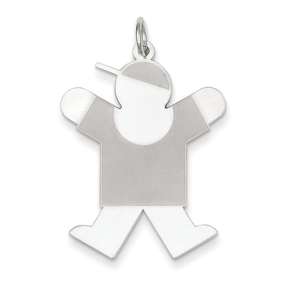 Sterling Silver Joy Kid Charm