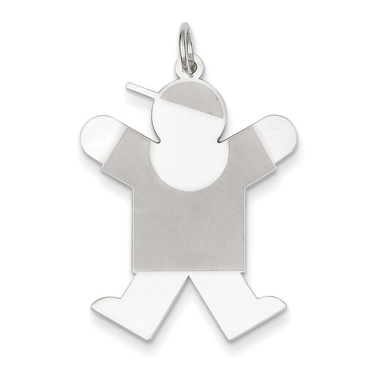 Sterling Silver Joy Kid Charm