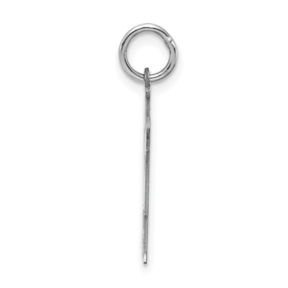 Sterling Silver Rhodium Plated Kid Charm