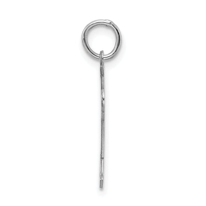 Sterling Silver Rhodium Plated Kid Charm