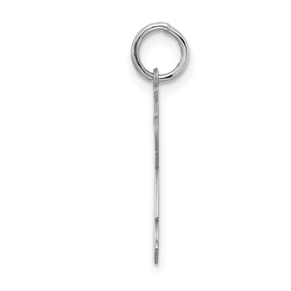 Sterling Silver Rhodium Plated Kid Charm