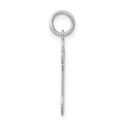 Sterling Silver Rhodium Plated Kid Charm