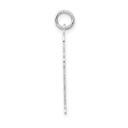 Sterling Silver Rhodium Plated Kid Charm