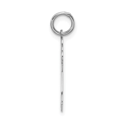 Sterling Silver Rhodium Plated Kid Charm