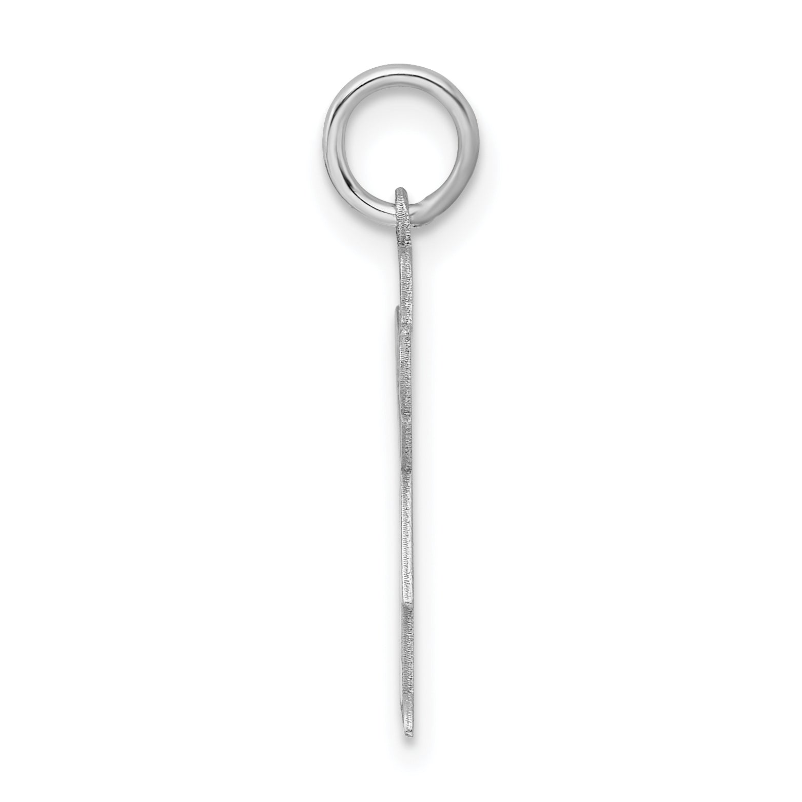 Sterling Silver Rhodium Plated Kid Charm