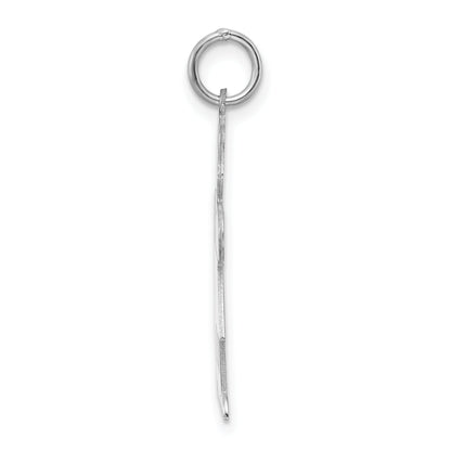 Sterling Silver Rhodium Plated Kid Charm