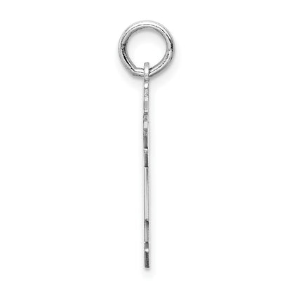 Sterling Silver Rhodium Plated Kid Charm