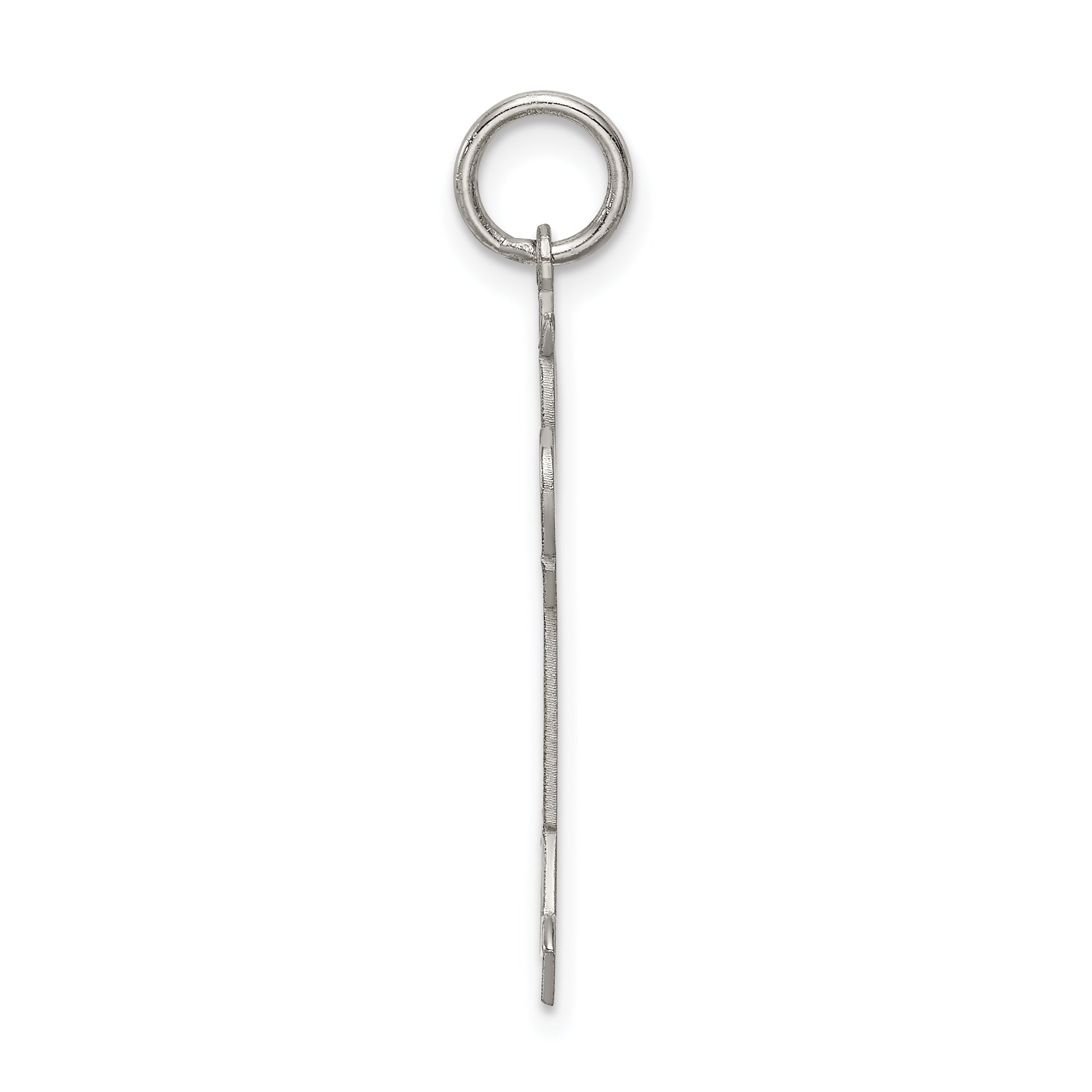 Sterling Silver Rhodium Plated Kid Charm