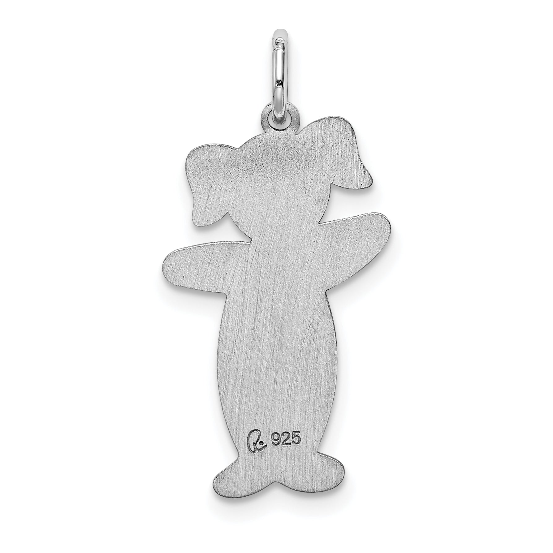 Sterling Silver Rhodium Plated Country Side Cuddle Charm