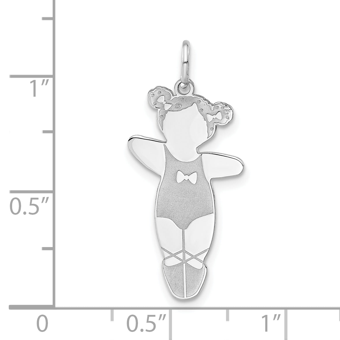 Sterling Silver Prima Ballerina Cuddle Charm