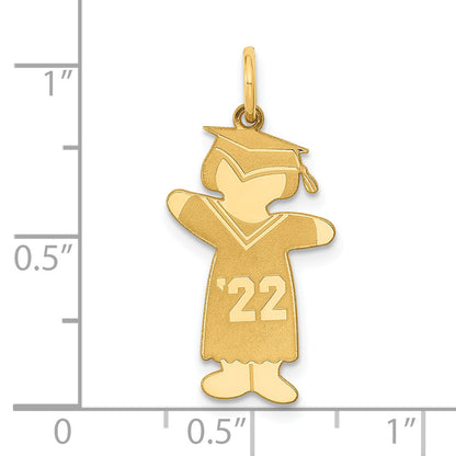 Gold Plated Gp Sterling Silver Class Of 2022 Girl Cuddle Charm