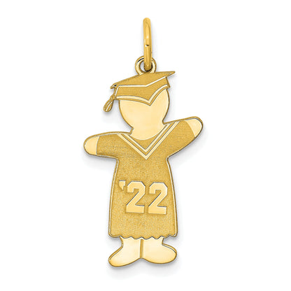 Gold Plated Gp Sterling Silver Class Of 2022 Boy Cuddle Charm