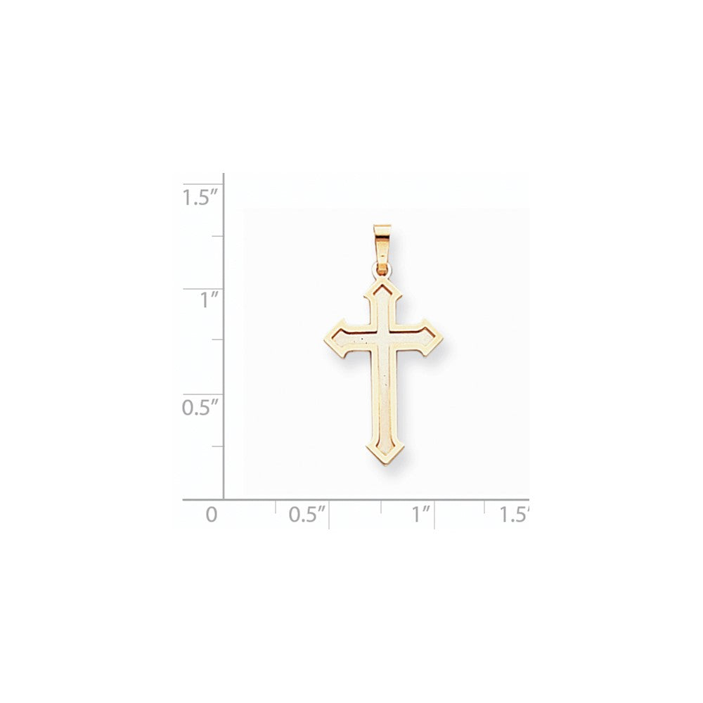 14k Two-tone Gold Passion Cross Pendant