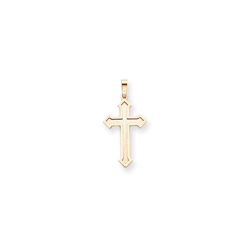 14k Two-tone Gold Passion Cross Pendant