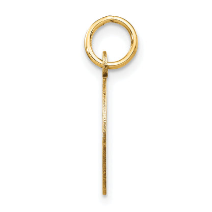 14k Yellow Gold 14k Etched .027 Gauge Engravable Round Disc Charm