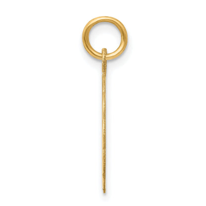 14k Yellow Gold 14k .035 Gauge Engravable Scalloped Disc Charm
