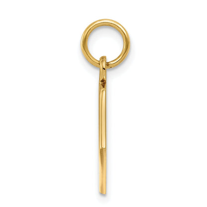 14k Yellow Gold 14k Red Enamel Medical Jewelry Pendant