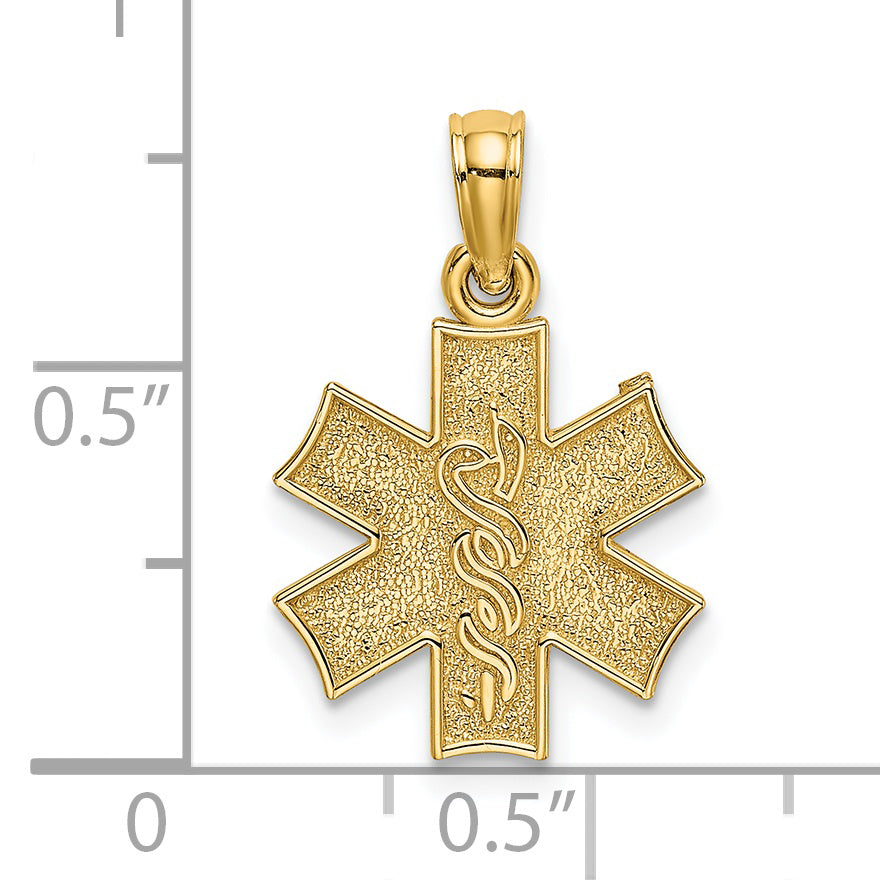 14k Yellow Gold 14k Medical Jewelry Symbol Charm