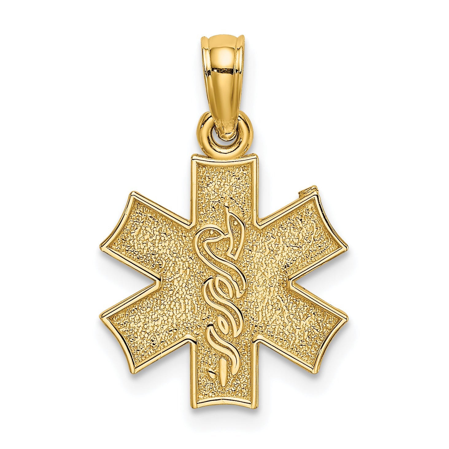 14k Yellow Gold 14k Medical Jewelry Symbol Charm