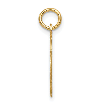 14k Yellow Gold 14k Plain .027 Gauge Engravable Quadrafoil Disc Charm
